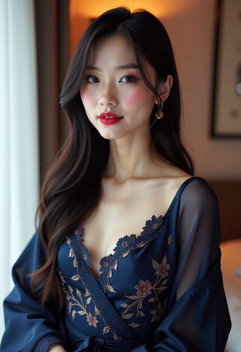 江岸灯火海报